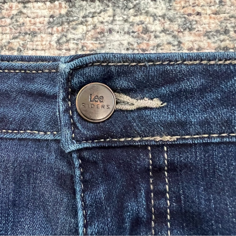 Lee Riders Bootcut Jeans Womens 16 Long Mid Rise Stretch - Picture 7 of 14
